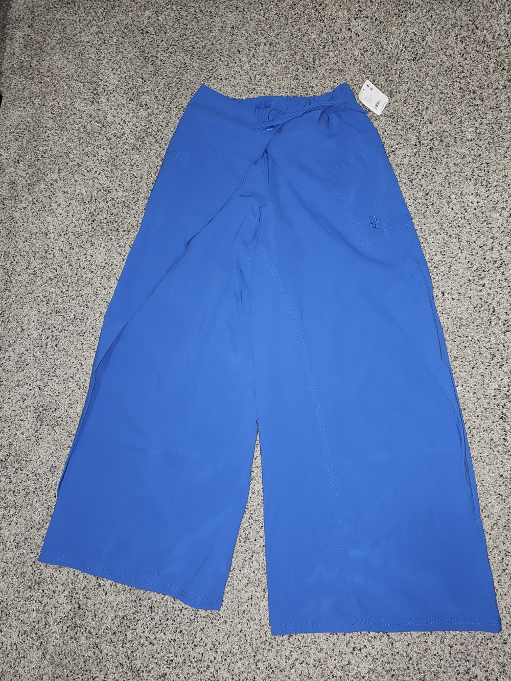 FP Movement by Free People Electric Blue Wide-Leg Wrap Pants